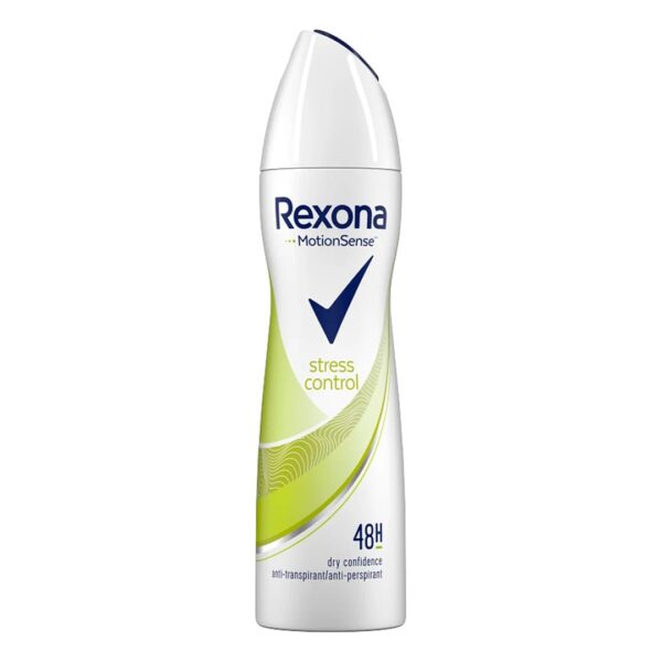 اسپری ضد تعریق رکسونا REXONA مدل stress control ایتالیایی حجم 200 میلی لیتر اورجینال