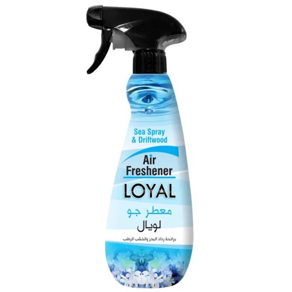 اسپری خوشبوکننده هوا لویال Loyal با رایحه نسیم دریا و چوب 450 میلی لیتر اورجینال