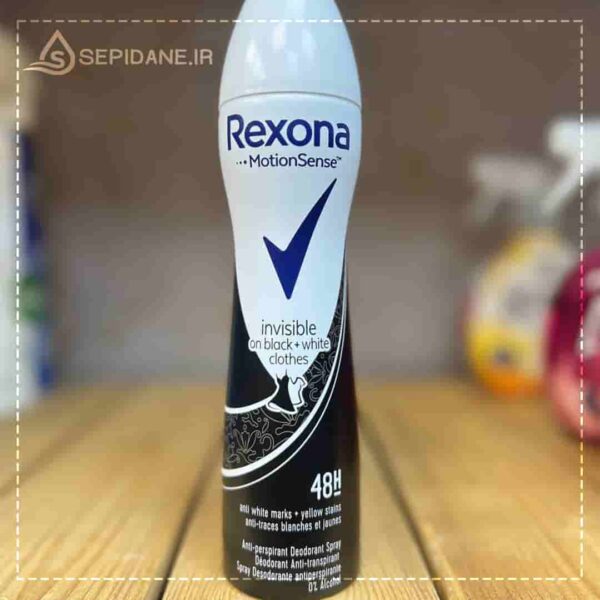 اسپری ضد تعریق رکسونا REXONA مدل invisible black white ایتالیایی حجم 200 میلی لیتر اورجینال - Image 2