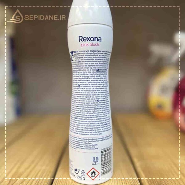 اسپری ضد تعریق رکسونا REXONA مدل Pink Blush ایتالیایی حجم 200 میلی لیتر اورجینال - Image 3