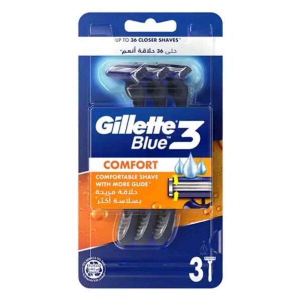تیغ اصلاح ژیلت GILLETTE مدل Blue 3 بسته 3 عددی اصل