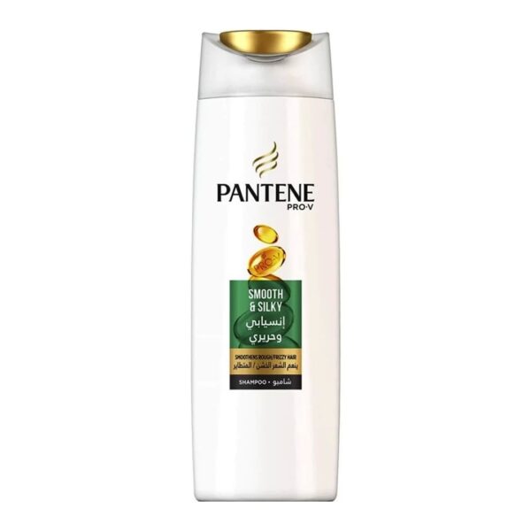 شامپو صاف و درخشان کننده مو پنتن Pantene مدل Smooth And Silky عربی حجم 400 میلی لیتر اورجینال