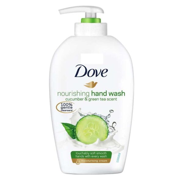 مایع دستشویی کرمی داو DOVE مدل Deeply Nourishing رایحه چای سبز و خیار حجم 250 میلی لیتر اورجینال