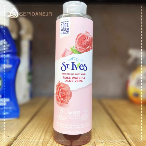 شامپو بدن رز و آلوئه‌ ورا سنت ایوز ST.Ives حجم 650 میلی لیتر اورجینال - Image 2