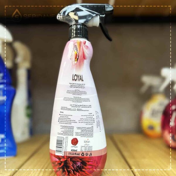 اسپری خوشبوکننده هوا لویال Loyal با رایحه ارکیده و دالیای قرمز 450 میلی لیتر اورجینال - Image 3