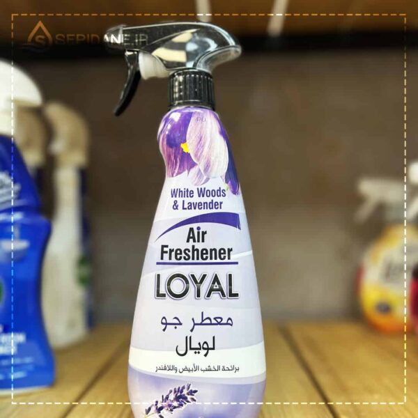 اسپری خوشبوکننده هوا لویال Loyal با رایحه اسطوخودوس و چوب سفید 450 میلی لیتر اورجینال - Image 2