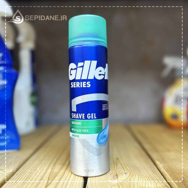 ژل اصلاح صورت آلوئه ورا ژیلت Gillette حجم 200 میلی لیتر اورجینال - Image 2