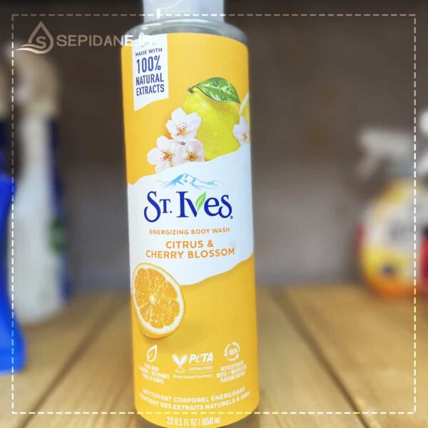 شامپو بدن مرکبات و شکوفه گیلاس سنت ایوز ST.Ives حجم 650 میلی لیتر اورجینال - Image 2