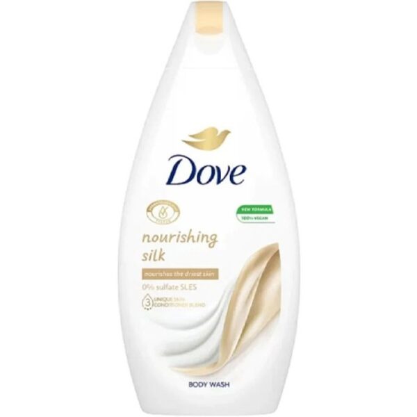 شامپو بدن داو Dove روشن کننده عصاره ابریشم 500 میلی لیتر اورجینال