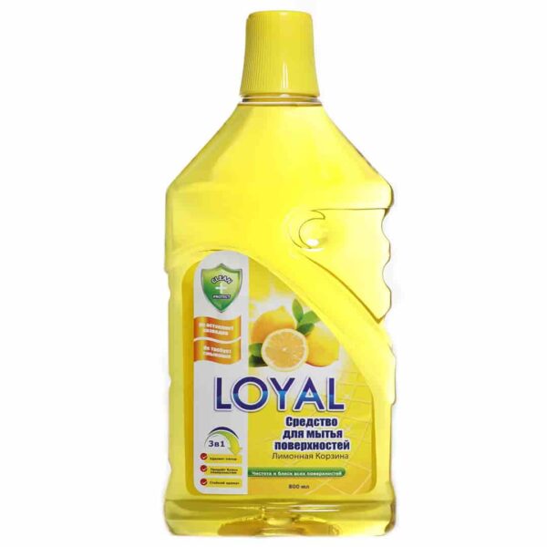 مایع پاک کننده سطوح لویال Loyal با رایحه لیمو 800 میلی لیتر اورجینال