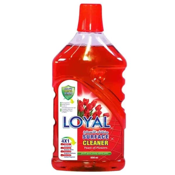 مایع پاک کننده سطوح لویال Loyal با رایحه گل 800 میلی لیتر اورجینال