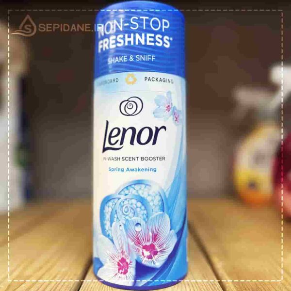 خوشبو کننده لباس لنور Lenor با رایحه گل‌های بهاری حجم 176 گرم اورجینال - Image 2