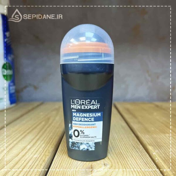 مام ضد تعریق مردانه لورال مدل LOREAL Magnesium Defense بدون آلومینیوم حجم 50 میلی لیتر اورجینال - Image 2