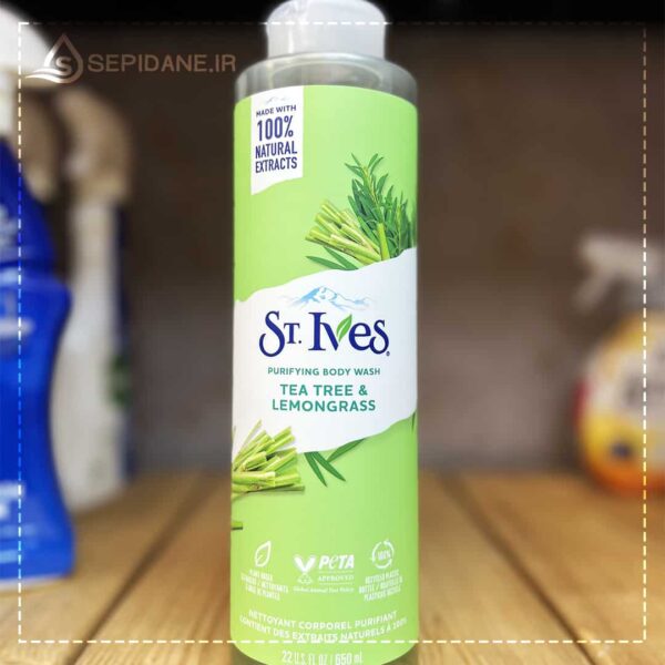 شامپو بدن چای سبز و گیاه لیمو سنت ایوز ST.Ives حجم 650 میلی لیتر اورجینال - Image 2