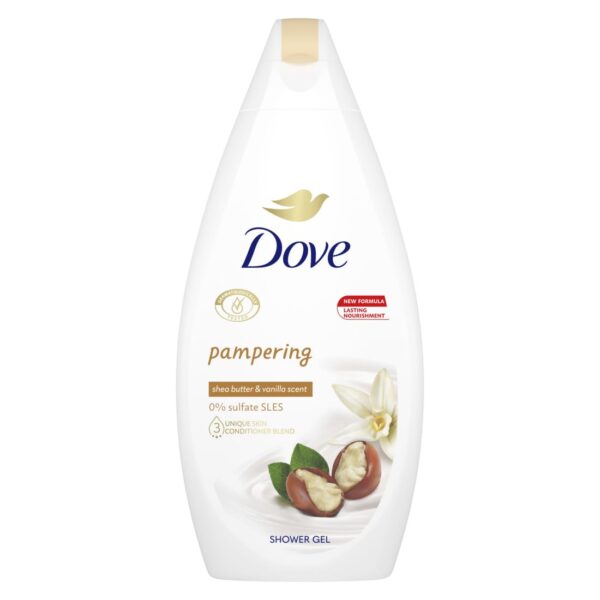 شامپو بدن داو Dove عصاره وانیل و شی باتر 500 میلی لیتر اورجینال