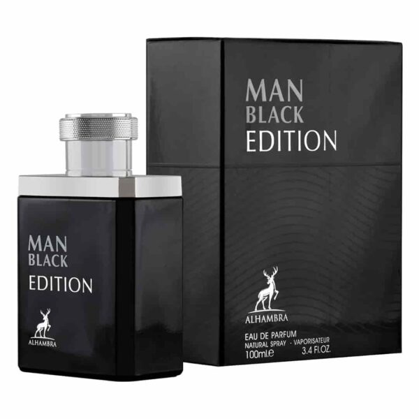 ادکلن من بلک ادیشن الحمبرا Alhambra Man Black Edition حجم 100 میلی لیتر اورجینال