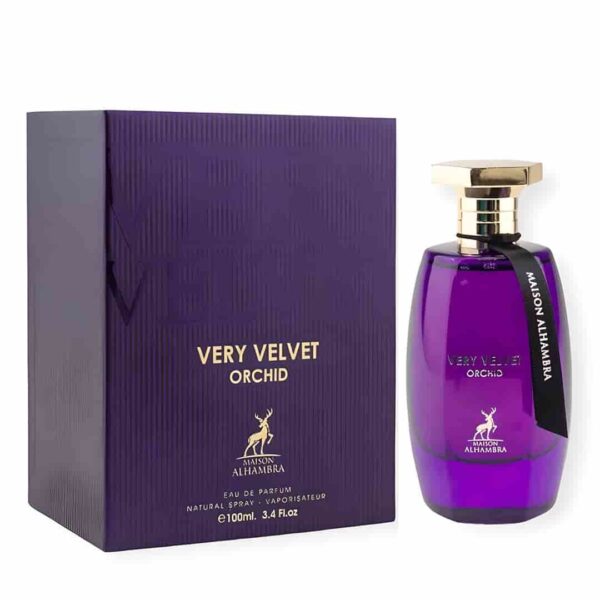 ادکلن وری ولوت ارکید الحمبرا Alhambra Very Velvet Orchid حجم 100 میلی لیتر اورجینال