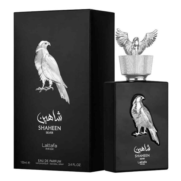 ادکلن شاهین نقره ای لطافه Lattafa pride Shaheen Silver حجم 100 میلی لیتر اورجینال