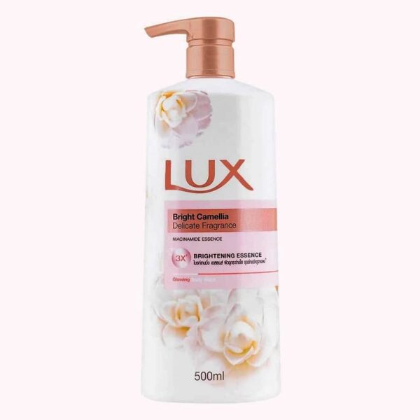 شامپو بدن روشن کننده لوکس LUX با رایحه گل کاملیا حجم 500 میلی لیتر اورجینال
